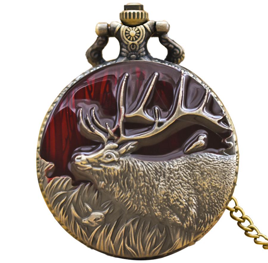 Retro Deer Wall Clock Large Pocket Watch with Flip Cover – Classic Animal Travel Souvenir
Retro Deer Wall Clock Large Pocket Watch with Flip Cover – Classic Animal Travel Souvenir