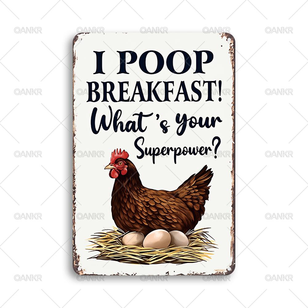 Vintage I Poop Breakfast Metal Tin Sign Ideal Gift Chic Whats Your Superpower Art Poster Metal Signs forFarm Garden Home 20x30cm(7.8x11.8inch)
Vintage I Poop Breakfast Metal Tin Sign Ideal Gift Chic Whats Your Superpower Art Poster Metal Signs forFarm Garden Home 20x30cm(7.8x11.8inch)