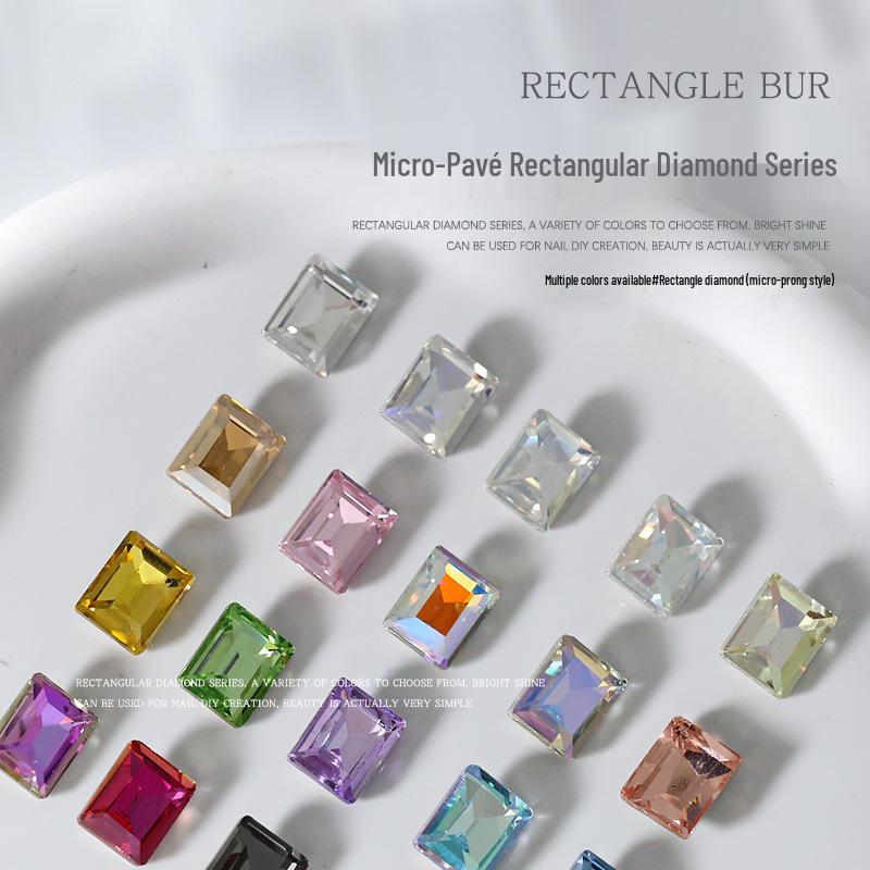 Nail Art Moonlight Rhinestone Set: Rectangular, Four-Corner, Cube, Pointed, 10pcs
Nail Art Moonlight Rhinestone Set: Rectangular, Four-Corner, Cube, Pointed, 10pcs