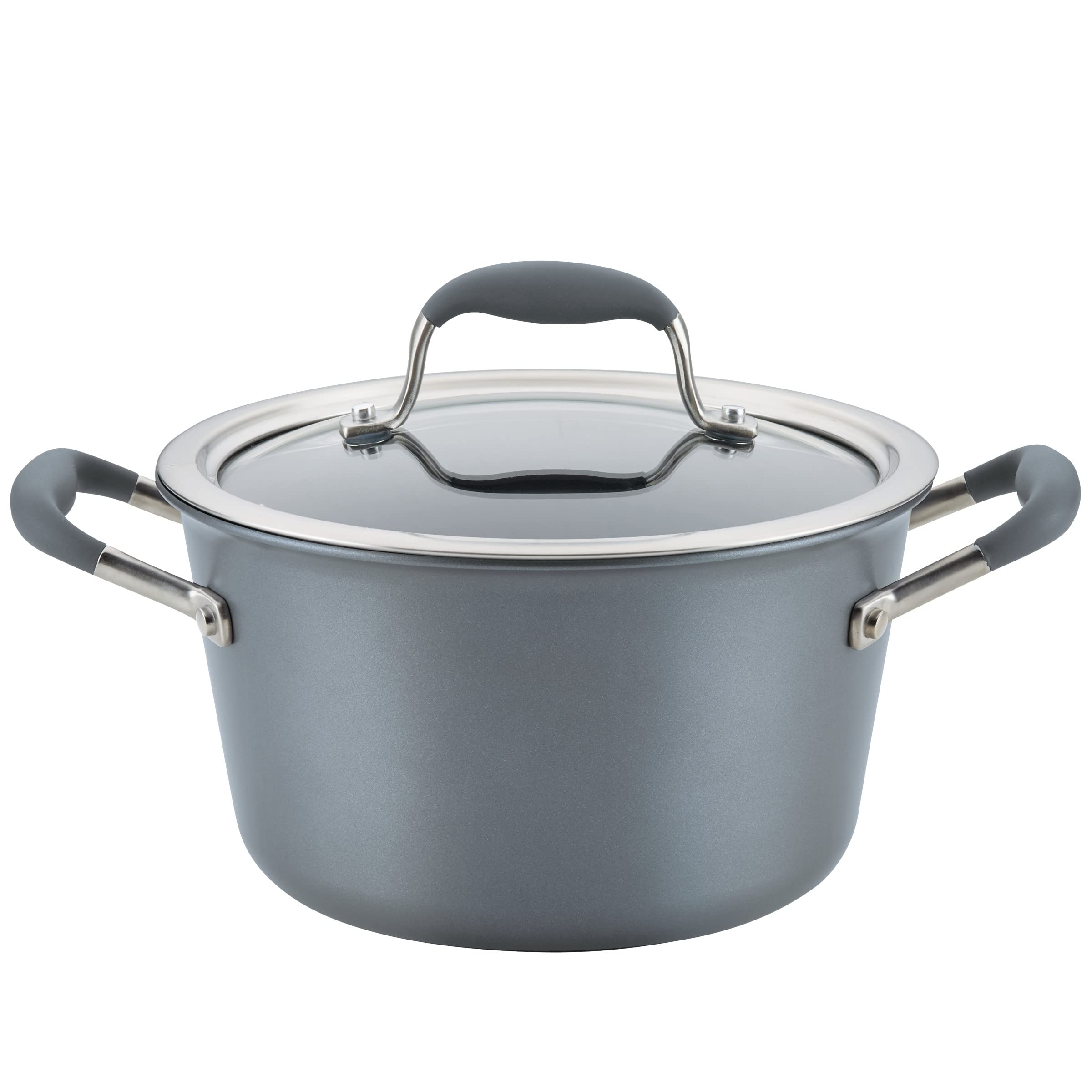 Anolon Advanced Home Hard Anodized Nonstick Tapered Quart Saucepan/Saucepot 4.5 (Moonstone)
Anolon Advanced Home Hard Anodized Nonstick Tapered Quart Saucepan/Saucepot 4.5 (Moonstone)