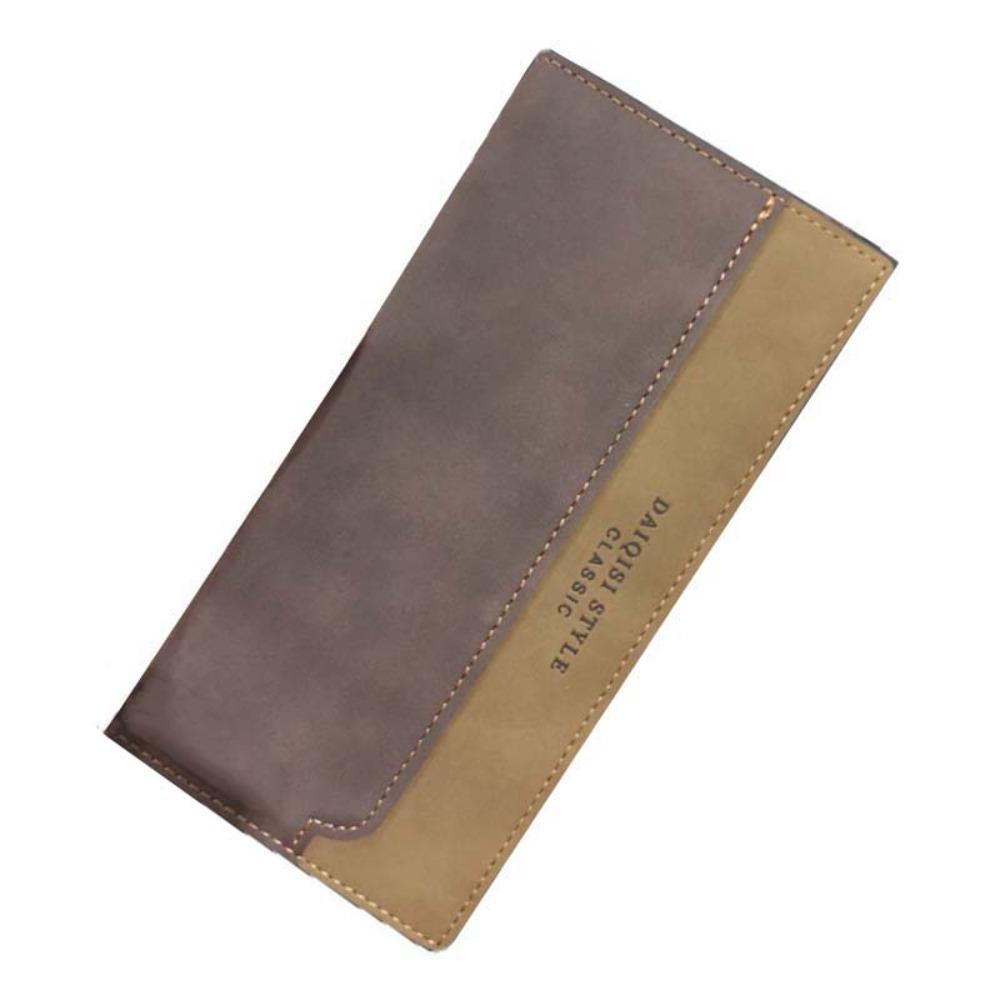 Large Capacity Long Suit Wallet Anti-lost Contrast Color PU Purse Men Business Wallet Daily кавовий
Large Capacity Long Suit Wallet Anti-lost Contrast Color PU Purse Men Business Wallet Daily кавовий