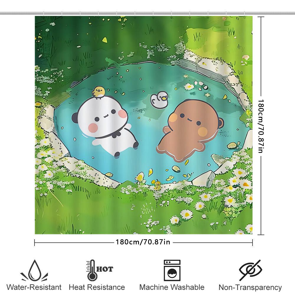Cute Cartoon Waterproof Shower Curtain for Home BathroomShower Divider Waterproof Heat ResistanceMachine Washable NonTransparent 90X180cm(35x70in)
Cute Cartoon Waterproof Shower Curtain for Home BathroomShower Divider Waterproof Heat ResistanceMachine Washable NonTransparent 90X180cm(35x70in)