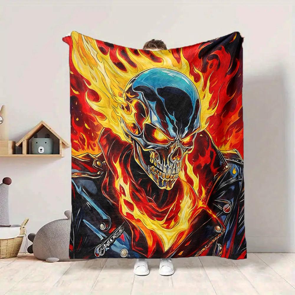 1pc Ghost Flame Lightweight Flannel Blanket, Comfortable and Warm Blanket, for Office and Camping Sofa Bed, Livingroom052 130cmx150cm
1pc Ghost Flame Lightweight Flannel Blanket, Comfortable and Warm Blanket, for Office and Camping Sofa Bed, Livingroom052 130cmx150cm