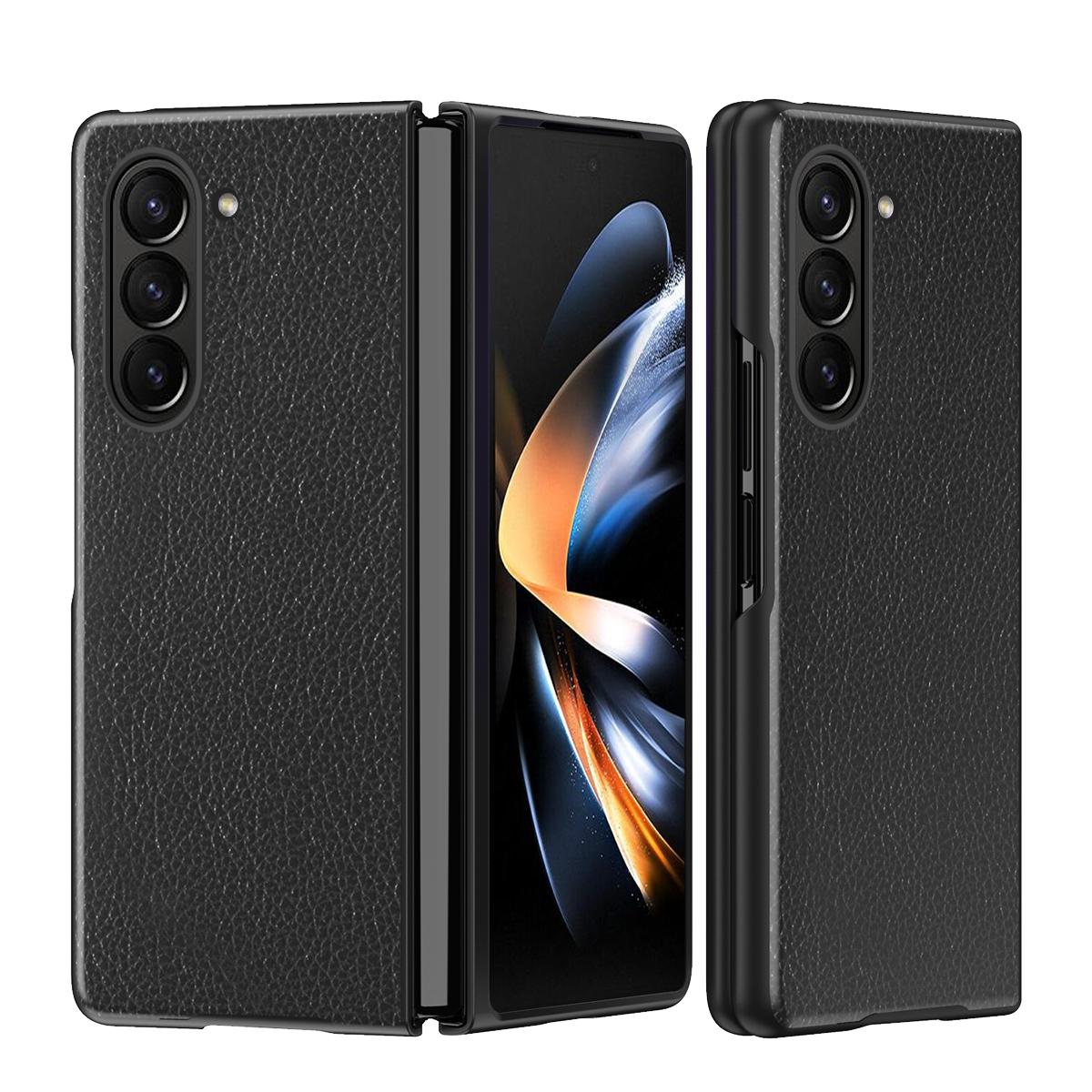 Phone Case for Samsung Galaxy Z Fold5 5G Litchi Texture PU Leather Coated PC Phone Cover Black
Phone Case for Samsung Galaxy Z Fold5 5G Litchi Texture PU Leather Coated PC Phone Cover Black