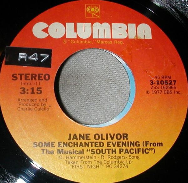 7inch Record JANE OLIVOR - Some Enchanted Evening 310527 Columbia 1977 US Pop Used
7inch Record JANE OLIVOR - Some Enchanted Evening 310527 Columbia 1977 US Pop Used