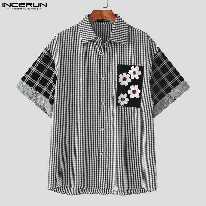 INCERUN Men Turn Down Collar Short Sleeve Stitching Plaid Print Casual Summer Shirts M чёрный
INCERUN Men Turn Down Collar Short Sleeve Stitching Plaid Print Casual Summer Shirts M чёрный