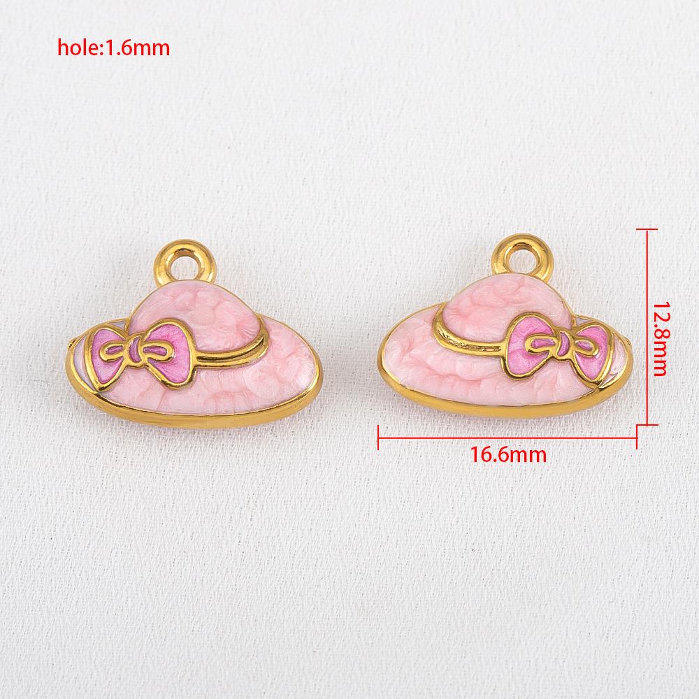 1piece Elegant Sweet Style Stainless Steel Pink Hat Shaped Enamel Pendant For DIY Earring Necklace Charms Jewelry Craft Supplies
1piece Elegant Sweet Style Stainless Steel Pink Hat Shaped Enamel Pendant For DIY Earring Necklace Charms Jewelry Craft Supplies