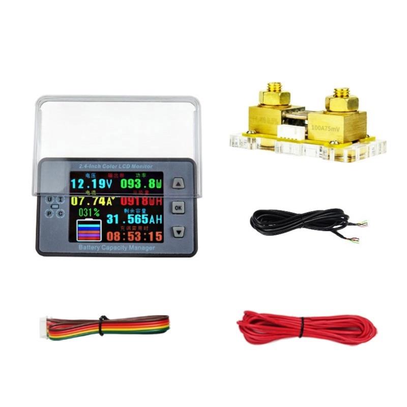 Монітор батареї, цифровий тестер ємності батареї 8-100 В, рівень у відсотках, напруга, вимірювач струму, 2,4-дюймовий дисплей
Монітор батареї, цифровий тестер ємності батареї 8-100 В, рівень у відсотках, напруга, вимірювач струму, 2,4-дюймовий дисплей