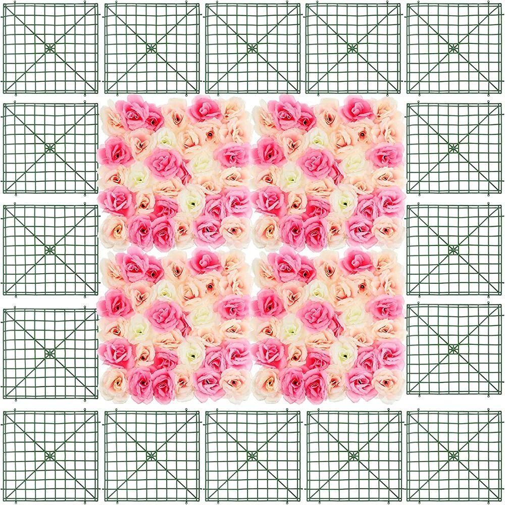 10x10 Inches Indoor Outdoor DIY Plastic Artificial Plant Base Wall Frames Flower Grid Panels Fence
10x10 Inches Indoor Outdoor DIY Plastic Artificial Plant Base Wall Frames Flower Grid Panels Fence