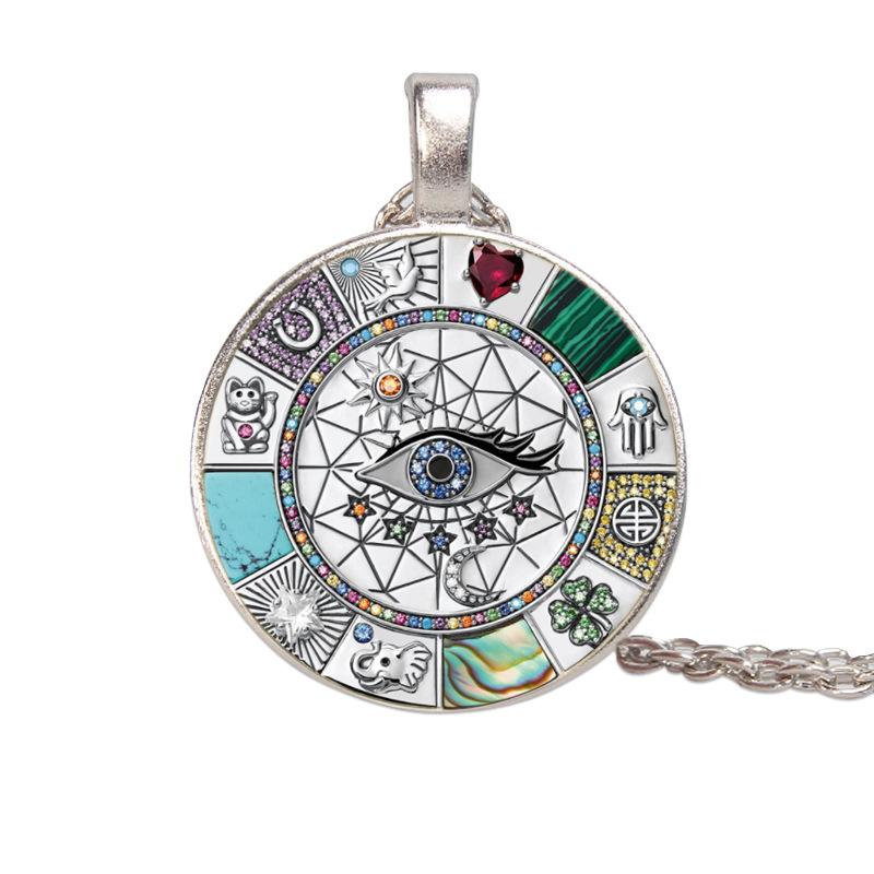 Богемный стиль европейский и американский кулон-талисман, ожерелье с драгоценным камнем времени
Богемный стиль европейский и американский кулон-талисман, ожерелье с драгоценным камнем времени