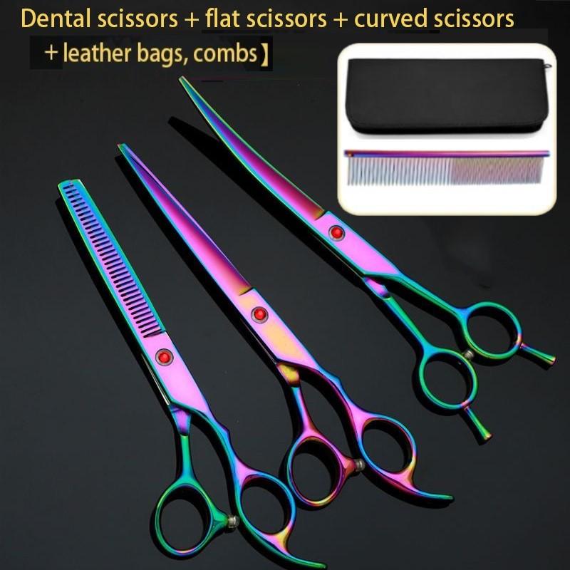 Professional 4/5Pcs Dog Grooming Scissors Set Curved Thinning Straight Shears Dog Hair Grooming Tools
Professional 4/5Pcs Dog Grooming Scissors Set Curved Thinning Straight Shears Dog Hair Grooming Tools