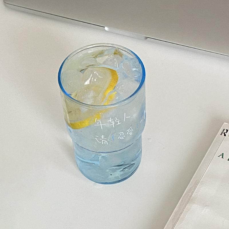 Ins Young People, Please Endure The Literary Blue Texture Glass, Niche High-End Coffee Cup, High Temperature Resistance can enter the dishwasher 320ml
Ins Young People, Please Endure The Literary Blue Texture Glass, Niche High-End Coffee Cup, High Temperature Resistance can enter the dishwasher 320ml