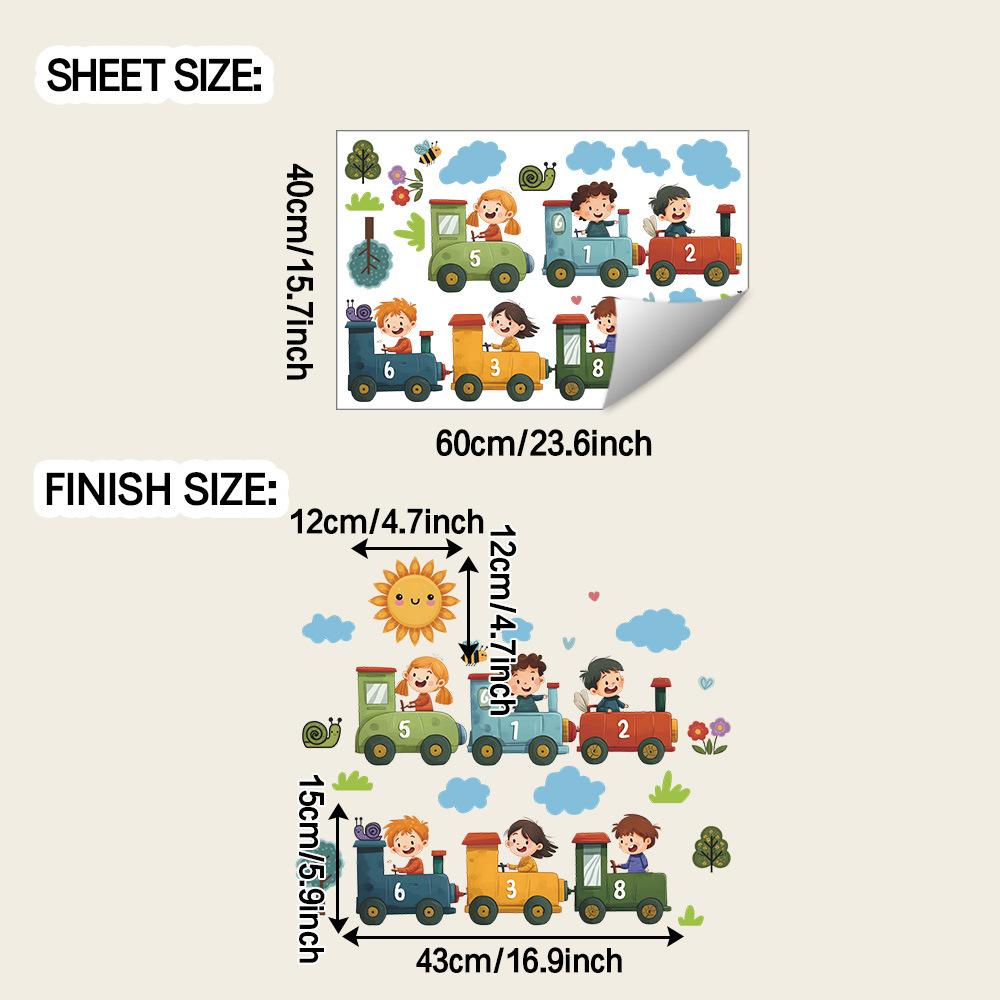 Наклейки для детских поездок на поезде, украшения для дома в спальне и гостиной
Наклейки для детских поездок на поезде, украшения для дома в спальне и гостиной