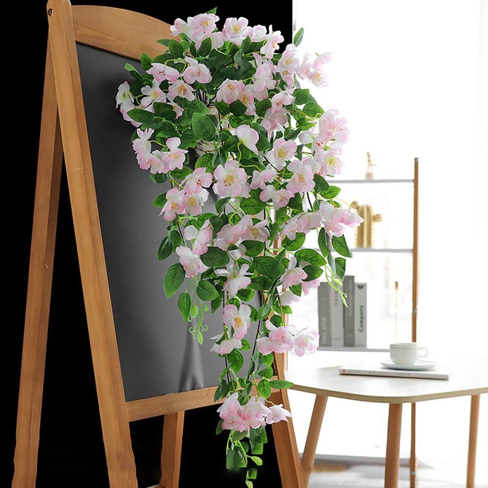 Товары для вечеринок Реалистичная цветочная лоза DIY Венок Настенная гирлянда Искусственная вишня ротанг