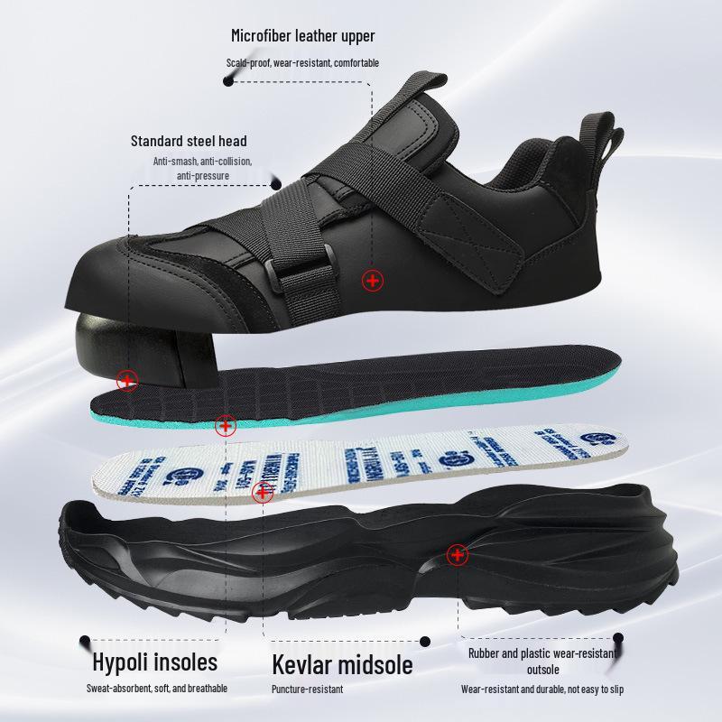 Men s Steel Toe Safety Shoes - Anti-Smash, Anti-Puncture, Velcro Closure, Soft Sole, Comfortable for Long Standing 908~Black; 45
Men s Steel Toe Safety Shoes - Anti-Smash, Anti-Puncture, Velcro Closure, Soft Sole, Comfortable for Long Standing 908~Black; 45