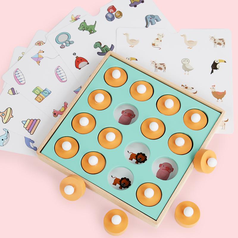 Wooden Memory Chess Board Game for Parent-Child Interaction and Educational Thinking Training (Ages 1-3)
Wooden Memory Chess Board Game for Parent-Child Interaction and Educational Thinking Training (Ages 1-3)