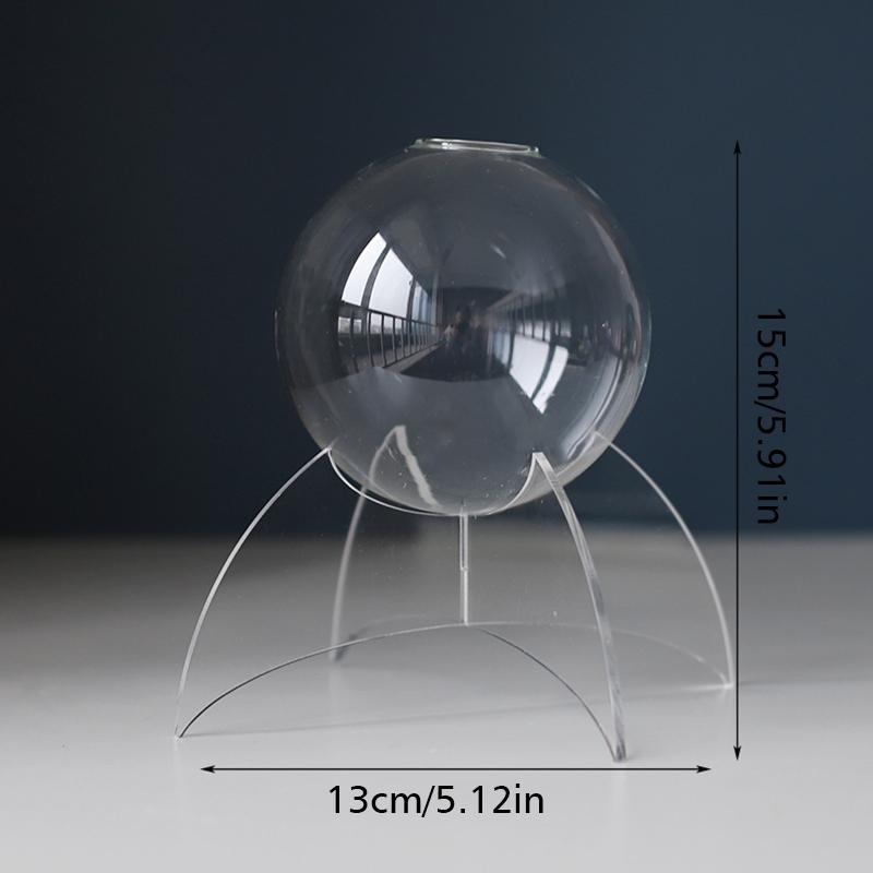 1 набор геометрических акриловых ваз, современная пластиковая ваза для офиса, свадьбы, декора, ваза в форме шара, прозрачная, 13 стилей