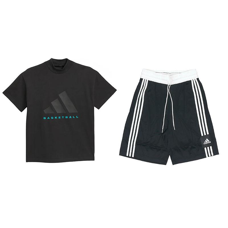 Adidas Logo Letter Print Pullover Short Sleeve Top And Striped Mid Waist Shorts Casual Sports Set Men sets Black JN6073+FT5879 M
Adidas Logo Letter Print Pullover Short Sleeve Top And Striped Mid Waist Shorts Casual Sports Set Men sets Black JN6073+FT5879 M