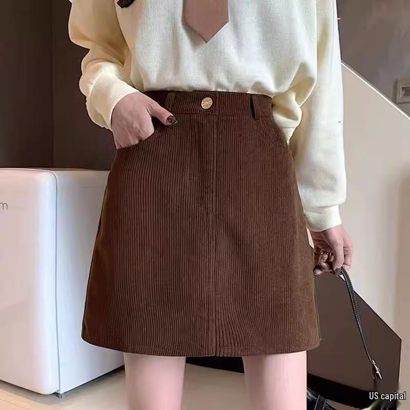 Plus Size Black Corduroy Midi Skirt: Slimming Autumn Winter A-Line Bodycon Women s Clothing M
Plus Size Black Corduroy Midi Skirt: Slimming Autumn Winter A-Line Bodycon Women s Clothing M