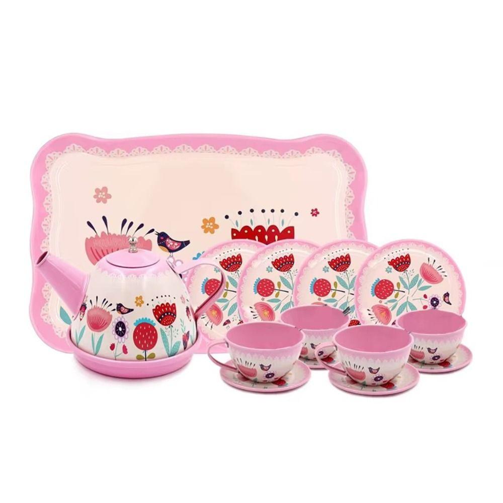 Tableware Teapot Kitchen Toy Metal Material Afternoon Tea Pretend Play Boys Girls 14pcs
Tableware Teapot Kitchen Toy Metal Material Afternoon Tea Pretend Play Boys Girls 14pcs