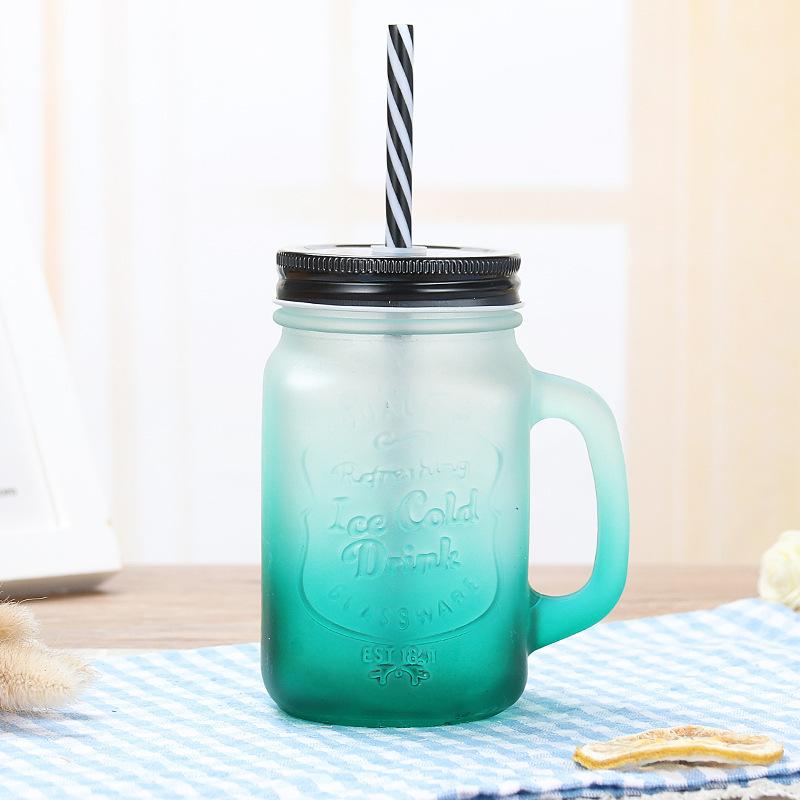 Gradient Colored Glass Rooster Cup Juice Drink Water Cup Transparent Mug with Lid Handle Cup Mason Cup 301-400ml
Gradient Colored Glass Rooster Cup Juice Drink Water Cup Transparent Mug with Lid Handle Cup Mason Cup 301-400ml