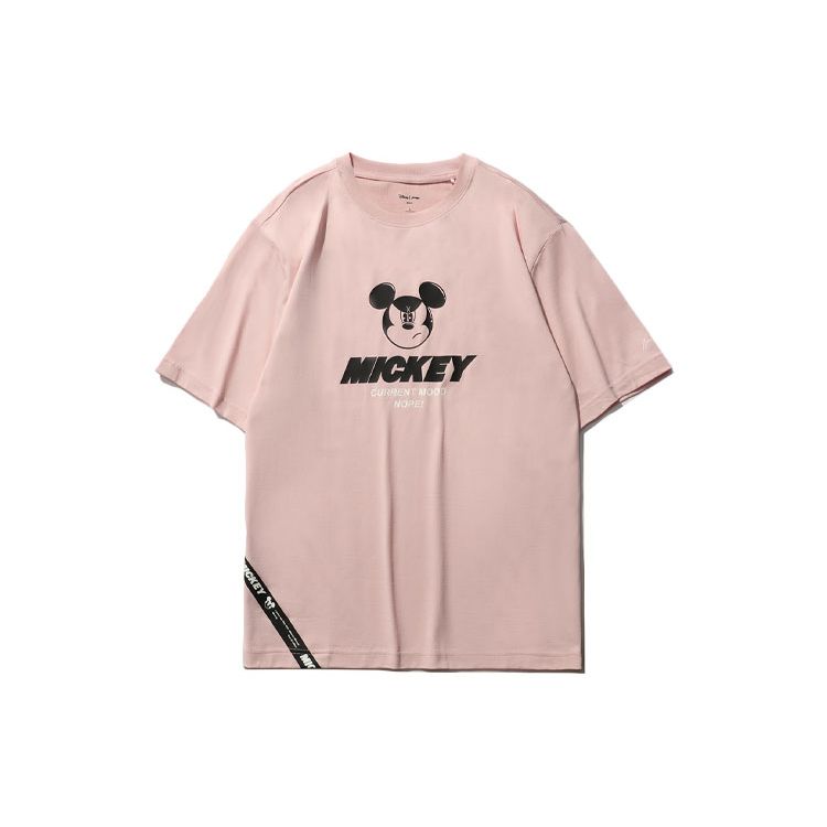 Li-Ning, спортивная модная свободная футболка с мультяшным принтом и круглым вырезом, с короткими рукавами, топы унисекс, светло-водо-розовый AHSR338-3 M 
Li-Ning, спортивная модная свободная футболка с мультяшным принтом и круглым вырезом, с короткими рукавами, топы унисекс, светло-водо-розовый AHSR338-3 M