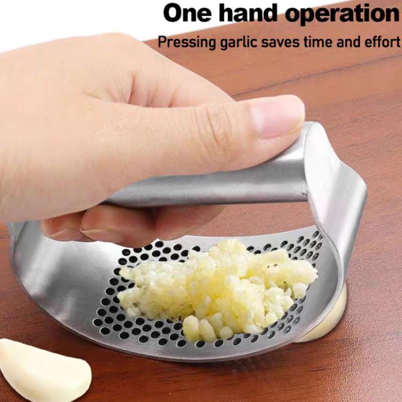 Full 304 Stainless Steel Circular Garlic Press Manual Curved Garlic Masher Grinding Garlic Puree Kitchen Tool With Bottle Ope
Full 304 Stainless Steel Circular Garlic Press Manual Curved Garlic Masher Grinding Garlic Puree Kitchen Tool With Bottle Ope