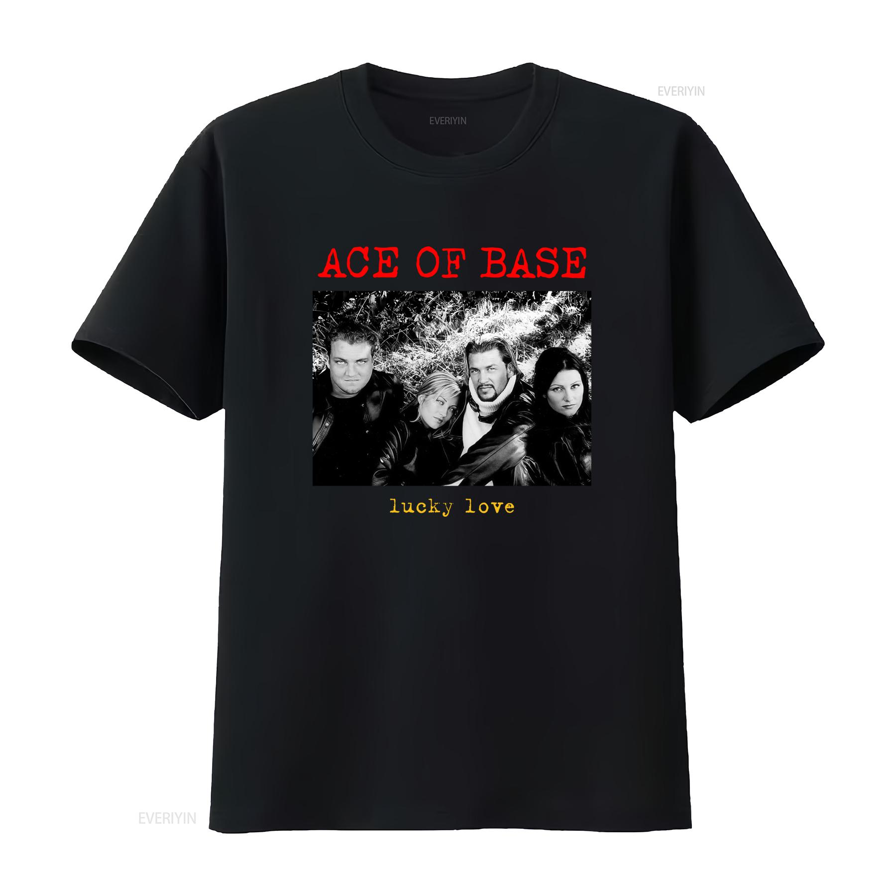 Ace Of Base Band Lucky Love Cotton Black Full Size T Shirt Retro Rock Style for Men and Women vintage Washed graphic Versatile 4XL
Ace Of Base Band Lucky Love Cotton Black Full Size T Shirt Retro Rock Style for Men and Women vintage Washed graphic Versatile 4XL