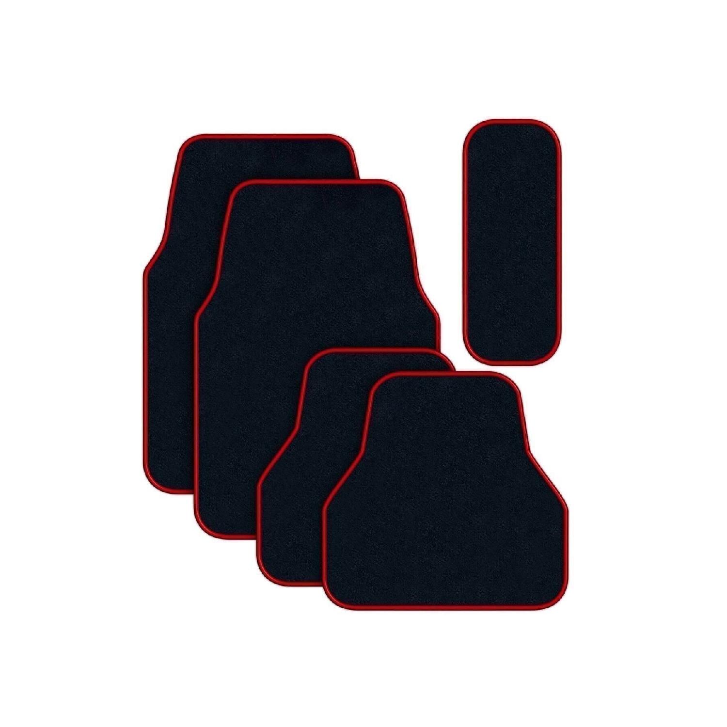 Black Car Mat Carpet Set With Red Edge - Suitable For All Vehicles 
Black Car Mat Carpet Set With Red Edge - Suitable For All Vehicles
