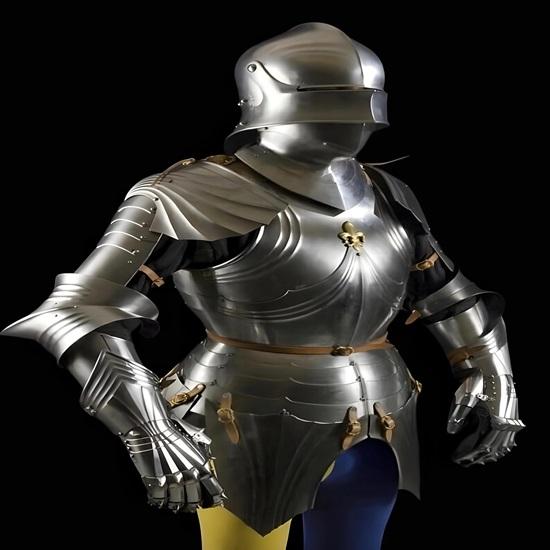 Medieval Knight Half Armor Costume Full Metal Battle Armor Helmet Cosplay LARP Collector
Medieval Knight Half Armor Costume Full Metal Battle Armor Helmet Cosplay LARP Collector