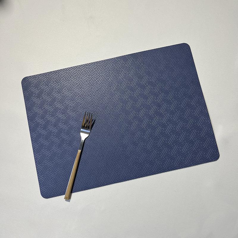 Double-Sided Retro Leather Placemat: Waterproof, Heat-Resistant, Drip-Proof for Home, Hotel, or Restaurant Use 43x30 cm темно-синього кольору
Double-Sided Retro Leather Placemat: Waterproof, Heat-Resistant, Drip-Proof for Home, Hotel, or Restaurant Use 43x30 cm темно-синього кольору