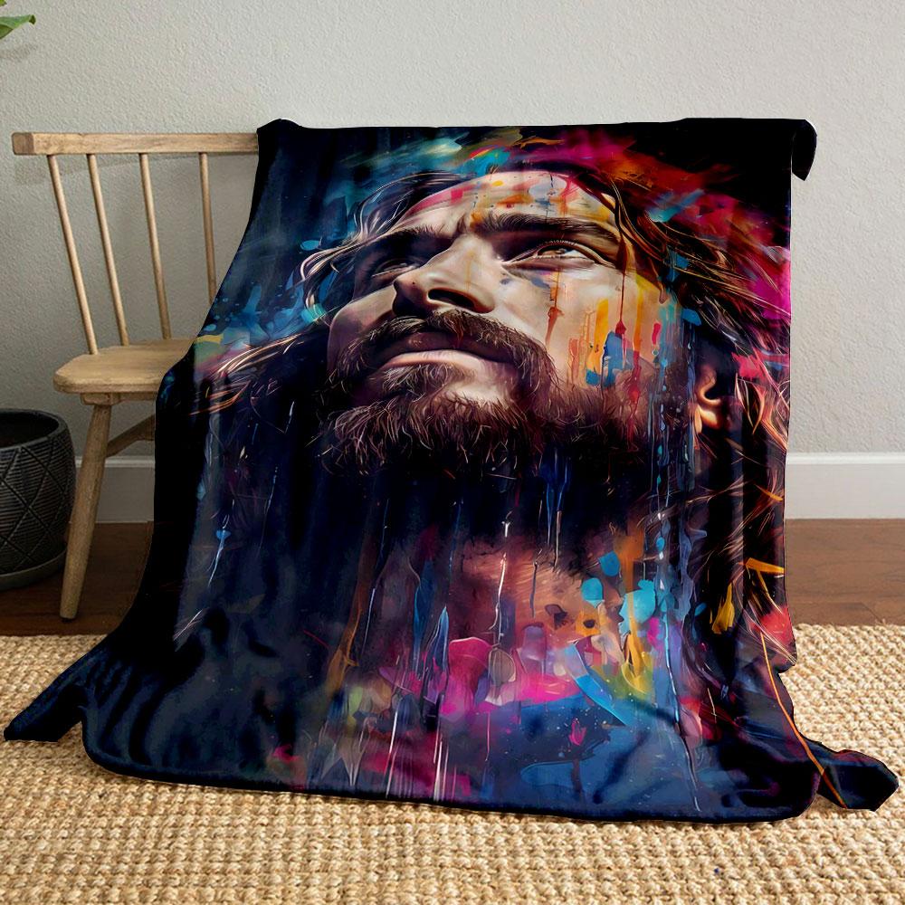 Jesus Portrait Colorful Art Blanket bedroom Blanket for Livingroom Couch lunch break Soft throw for Friend s festival Gift 80cm x 120cm
Jesus Portrait Colorful Art Blanket bedroom Blanket for Livingroom Couch lunch break Soft throw for Friend s festival Gift 80cm x 120cm