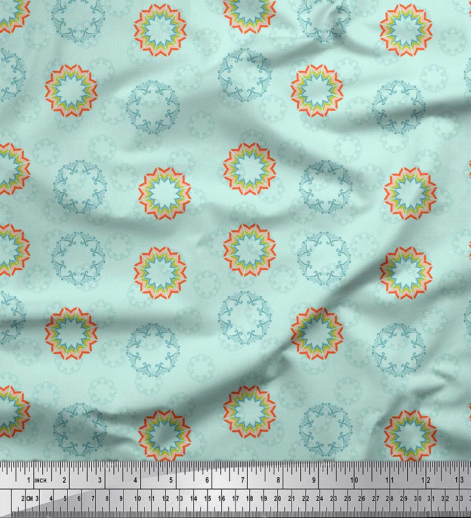 Soimoi Green Japan Crepe Satin Ткань с художественным цветочным принтом Mandala Ткань на метр 42 дюйма 42 Inch Wide - Poly Crepe зелёный
Soimoi Green Japan Crepe Satin Ткань с художественным цветочным принтом Mandala Ткань на метр 42 дюйма 42 Inch Wide - Poly Crepe зелёный