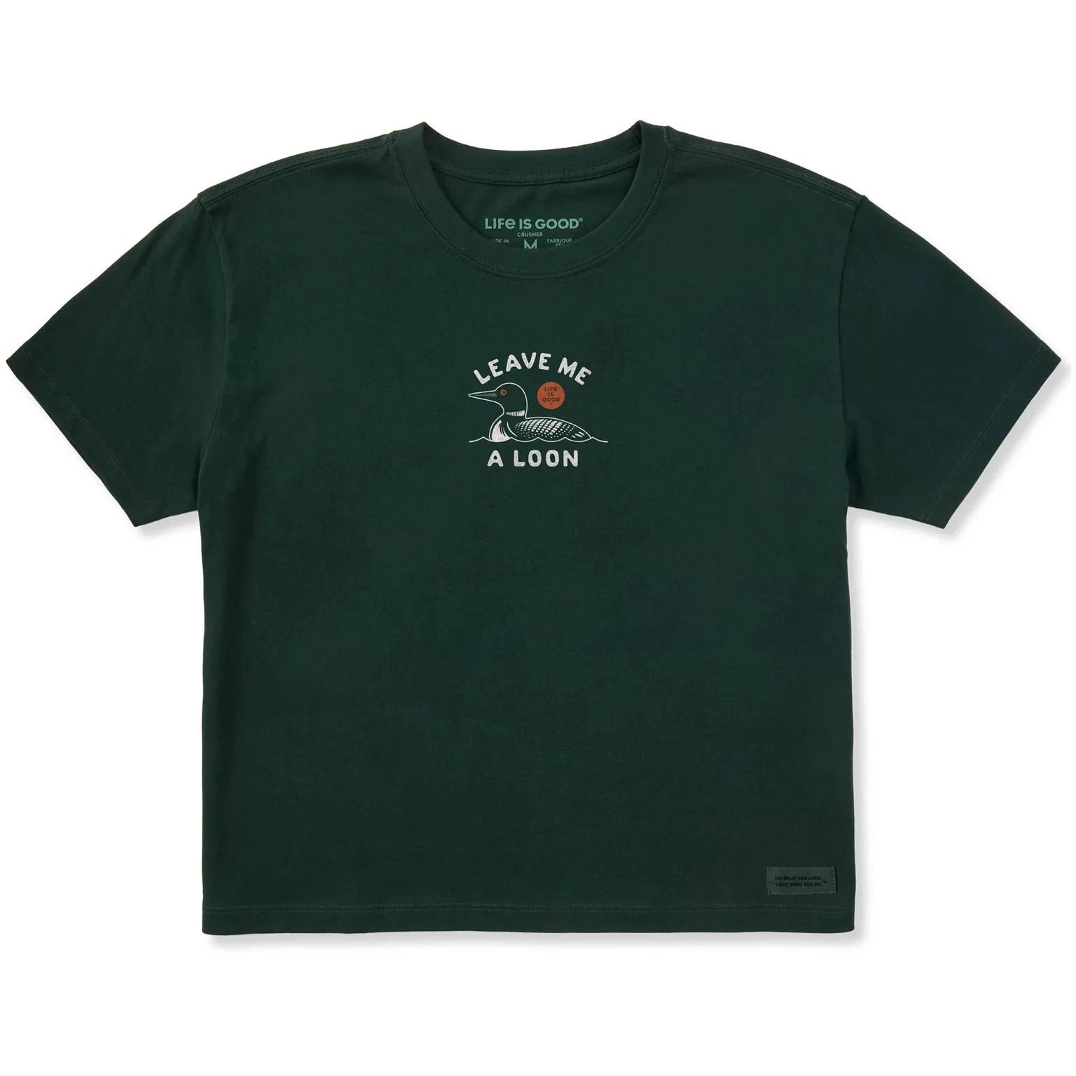 Life is Good. Women s Leave Me a Loon Short Sleeve Crusher Boxy Tee XL
Life is Good. Women s Leave Me a Loon Short Sleeve Crusher Boxy Tee XL