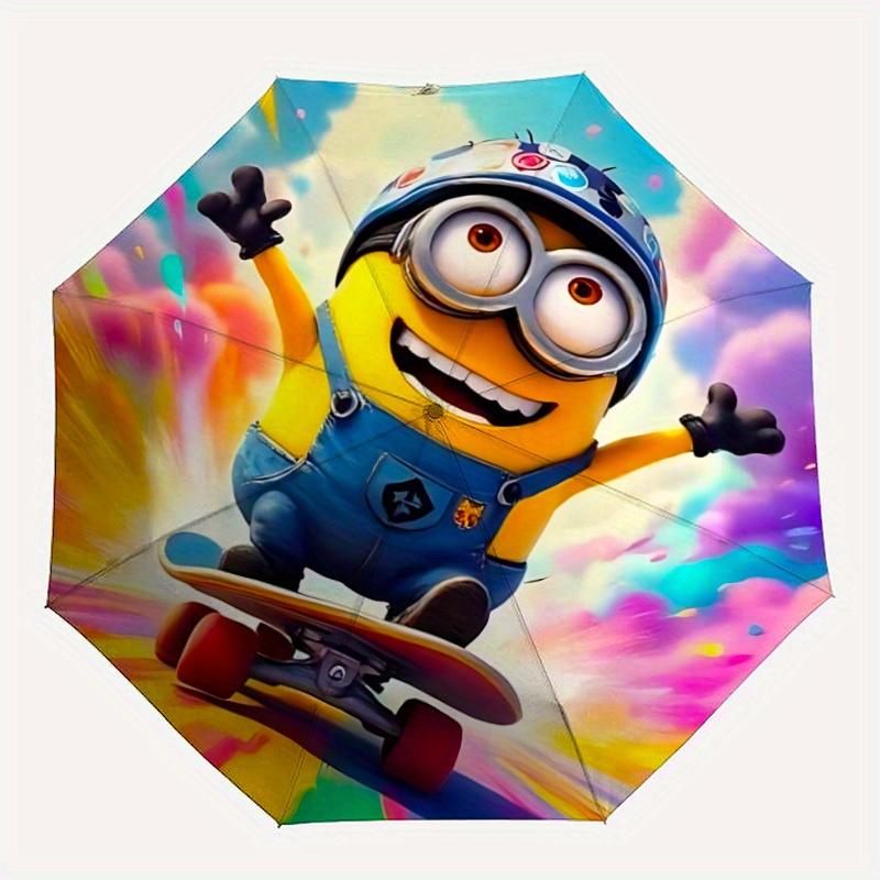 1pc Skateboarding Minion Self-Folding Umbrella, 8-Bone Compact Travel Umbrella, Durable Plastic And Iron Frame114
1pc Skateboarding Minion Self-Folding Umbrella, 8-Bone Compact Travel Umbrella, Durable Plastic And Iron Frame114