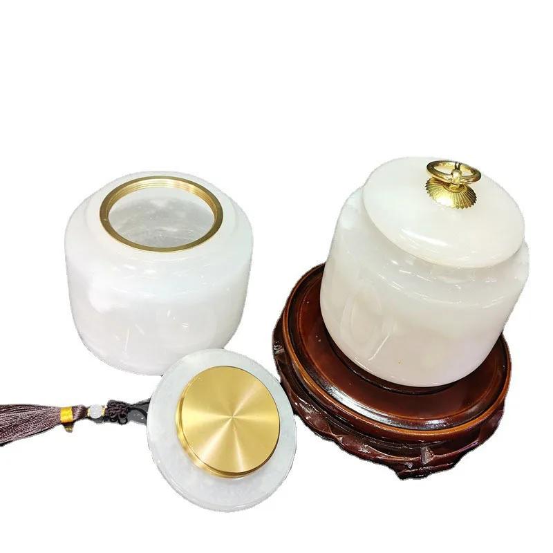 Natural Stone Jade Pet Ash Urns Customized Coffin Small Animals Funeral Cremation Ashes Containers Dead Dog Prepares Memorial
Natural Stone Jade Pet Ash Urns Customized Coffin Small Animals Funeral Cremation Ashes Containers Dead Dog Prepares Memorial