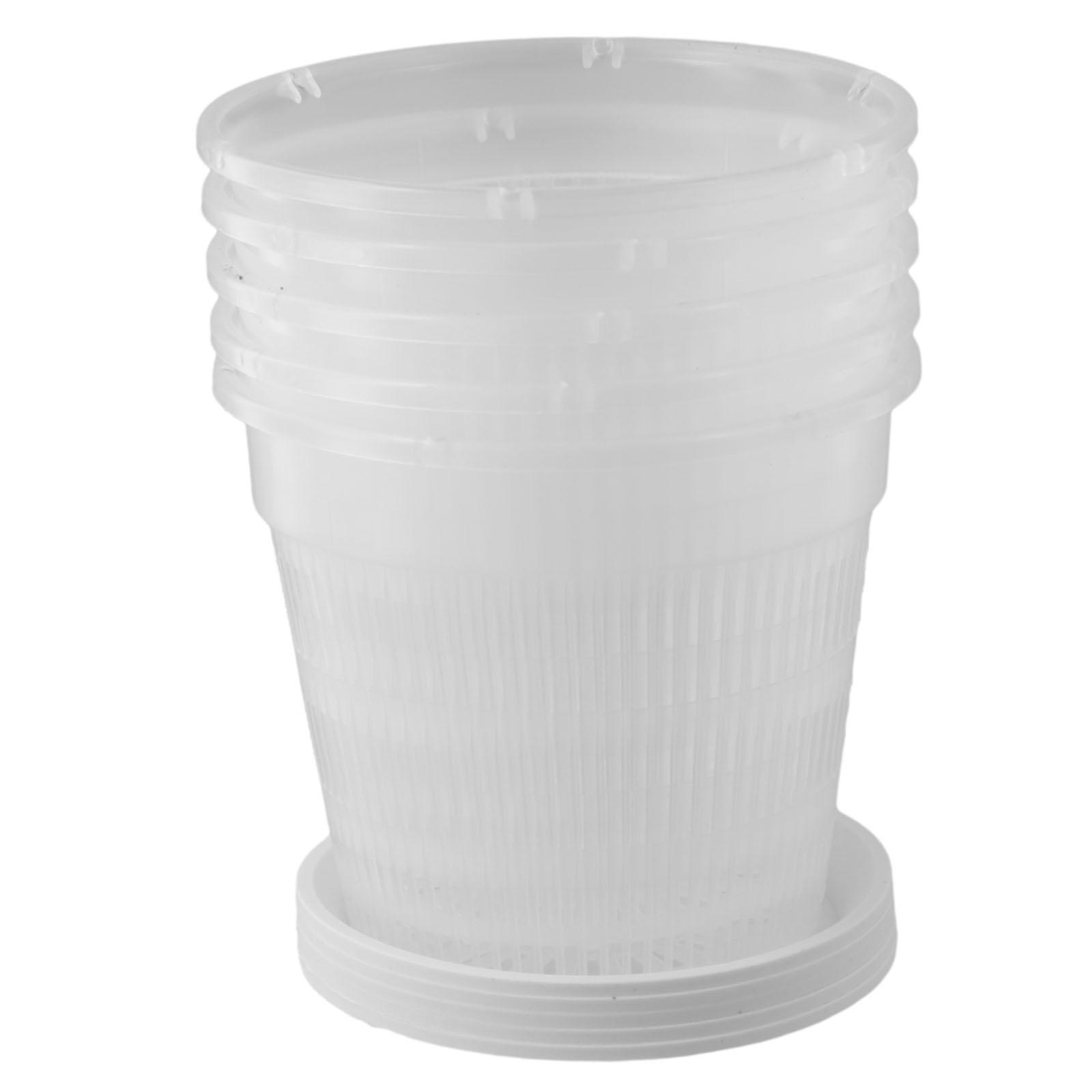 5 PCS Clear Nursery Pots Garden Planting Pot Orchid Pot With Saucers Plastic Clear Flower Plant Repotting Pot With Holes
5 PCS Clear Nursery Pots Garden Planting Pot Orchid Pot With Saucers Plastic Clear Flower Plant Repotting Pot With Holes