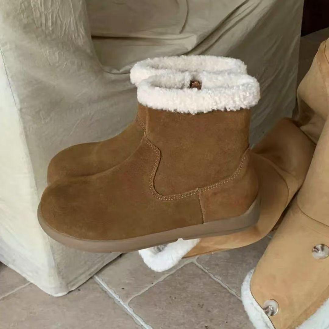 Snow boots women s winter new Mori retro velvet warm cotton shoes flat bottom ugly cute fluffy cotton short boots 40 светло-коричневого
Snow boots women s winter new Mori retro velvet warm cotton shoes flat bottom ugly cute fluffy cotton short boots 40 светло-коричневого