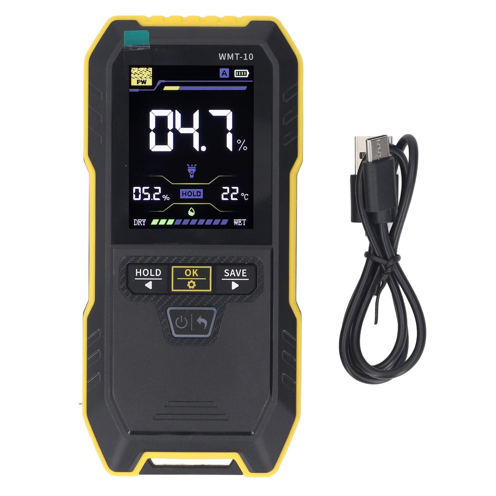 Wood Humidity Meter Pinless Non Destructive 2.4 Inch Color Screen Water Content Tester for Wall
Wood Humidity Meter Pinless Non Destructive 2.4 Inch Color Screen Water Content Tester for Wall