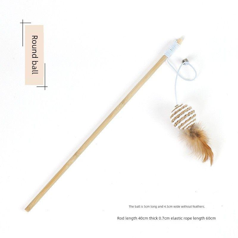 Pet Supplies Interactive Self-Hi Wooden Cat Playing Rod Cat Feather Bell Mouse Toy Relieving Stuffy Wooden Pole Cat Teaser Round ball feather
Pet Supplies Interactive Self-Hi Wooden Cat Playing Rod Cat Feather Bell Mouse Toy Relieving Stuffy Wooden Pole Cat Teaser Round ball feather
