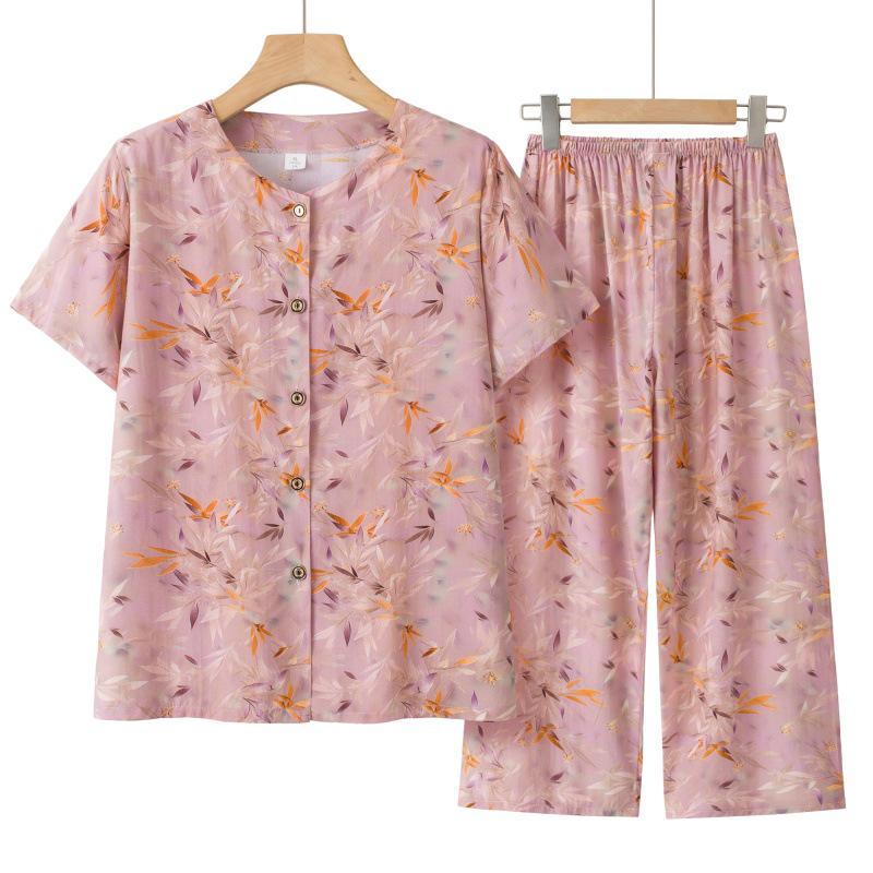 Summer Short-Sleeved Two-Piece Cardigan Set for Middle-Aged and Elderly Women 3XL (120-140 jin) рожевий
Summer Short-Sleeved Two-Piece Cardigan Set for Middle-Aged and Elderly Women 3XL (120-140 jin) рожевий