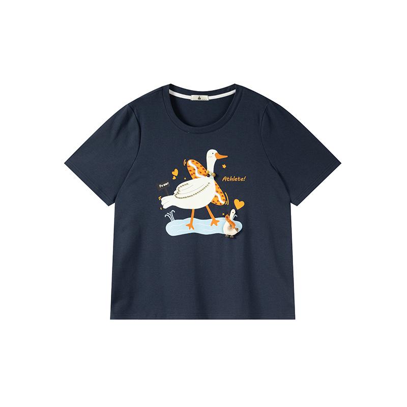 Shuangtian 2026 Plus Size Cartoon Rhinestone Print Round Neck T-shirt Slim Fit Top for Women W-272 2XL темно-синього кольору
Shuangtian 2026 Plus Size Cartoon Rhinestone Print Round Neck T-shirt Slim Fit Top for Women W-272 2XL темно-синього кольору