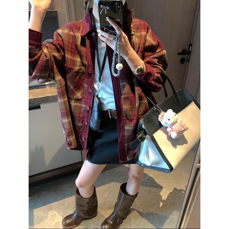 Moqie Retro Color Block Plaid Oversized Shirt Jacket - Korean Style MQ0958 One Size червоний
Moqie Retro Color Block Plaid Oversized Shirt Jacket - Korean Style MQ0958 One Size червоний