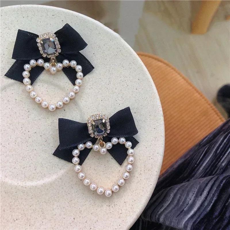 Women Cute Fashion Black Bowknot Square Crystal Zircon Drop Earrings Elegant Pearl Heart Creative Gifts Accessories Decor 1
Women Cute Fashion Black Bowknot Square Crystal Zircon Drop Earrings Elegant Pearl Heart Creative Gifts Accessories Decor 1