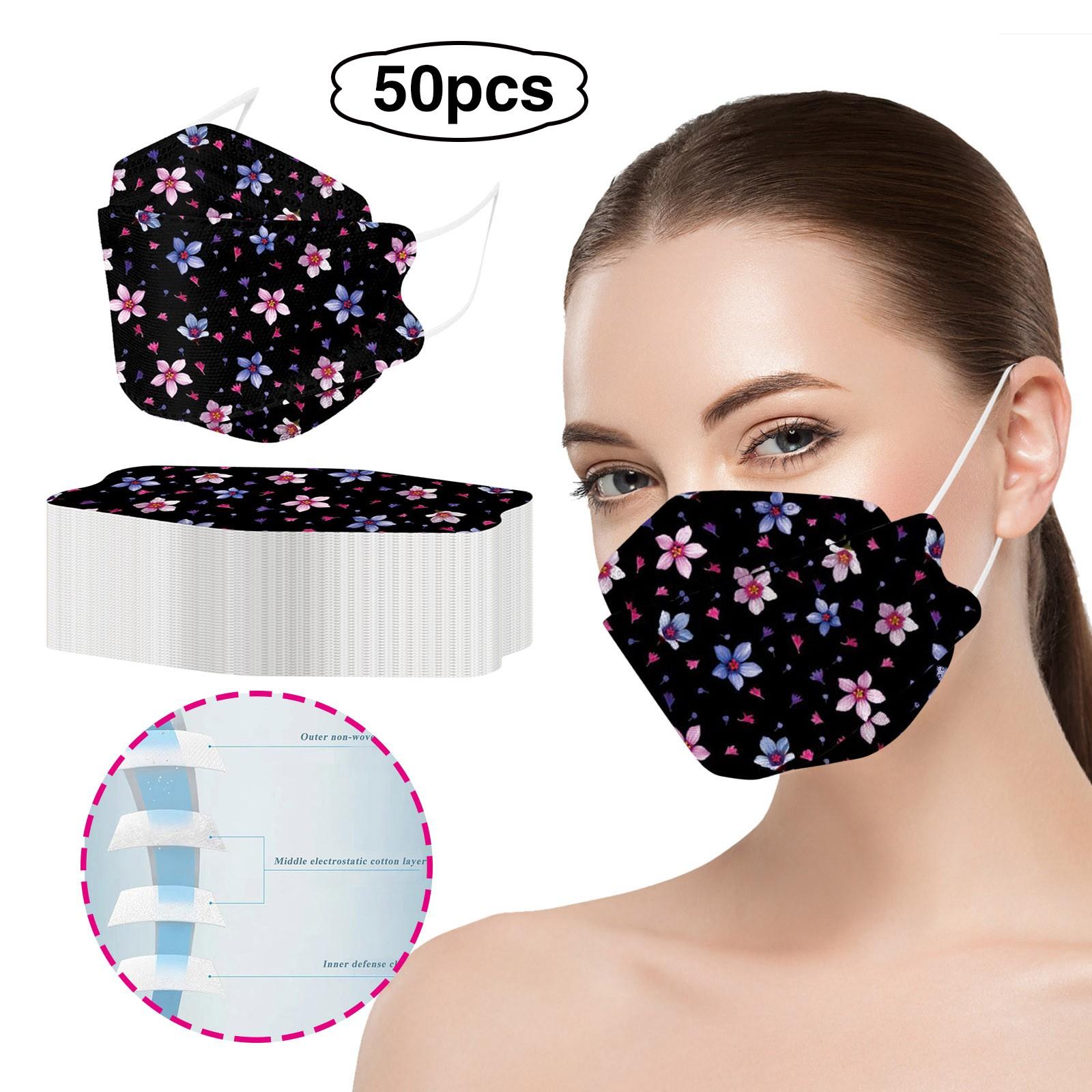 (SU)50 шт., защитная маска для лица с рыбой для взрослых с цветочным принтом на открытом воздухе
(SU)50 шт., защитная маска для лица с рыбой для взрослых с цветочным принтом на открытом воздухе