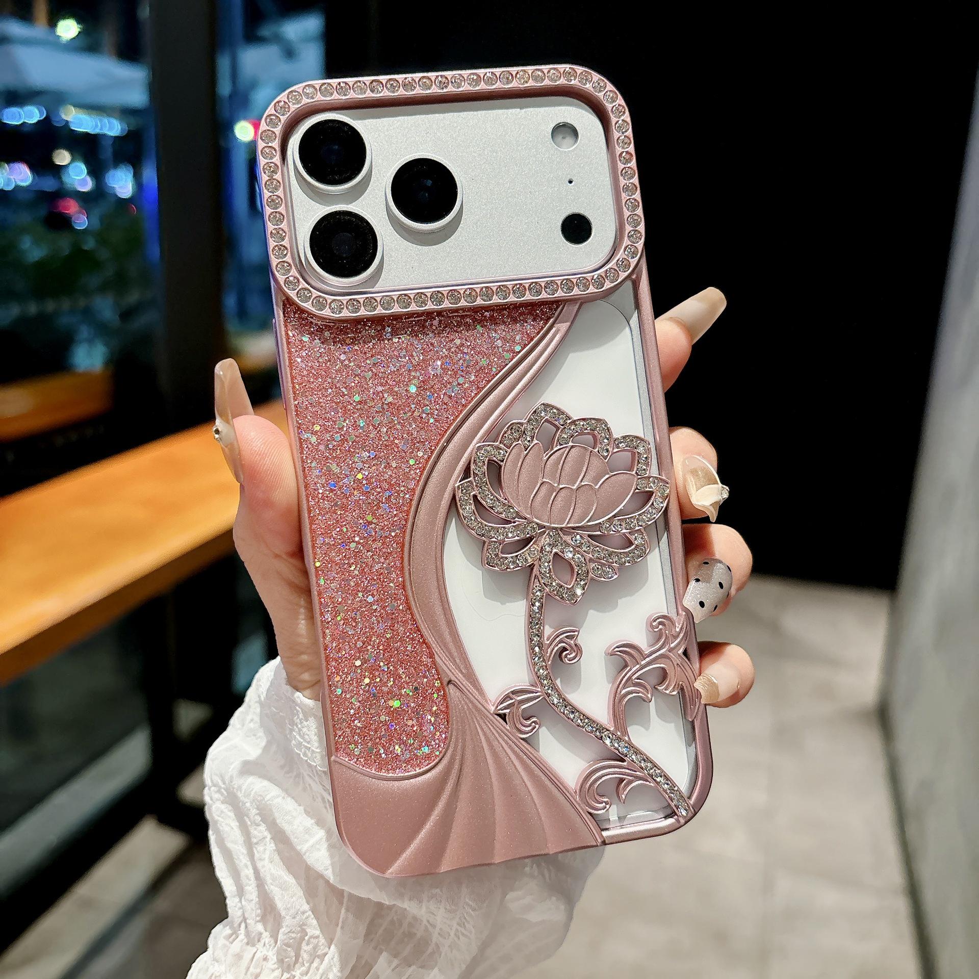 Rhinestone Lotus Flower Glitter Heat Dissipation Case for Apple 17 Pro Max/16/15 iPhone 15 Plus розовый
Rhinestone Lotus Flower Glitter Heat Dissipation Case for Apple 17 Pro Max/16/15 iPhone 15 Plus розовый