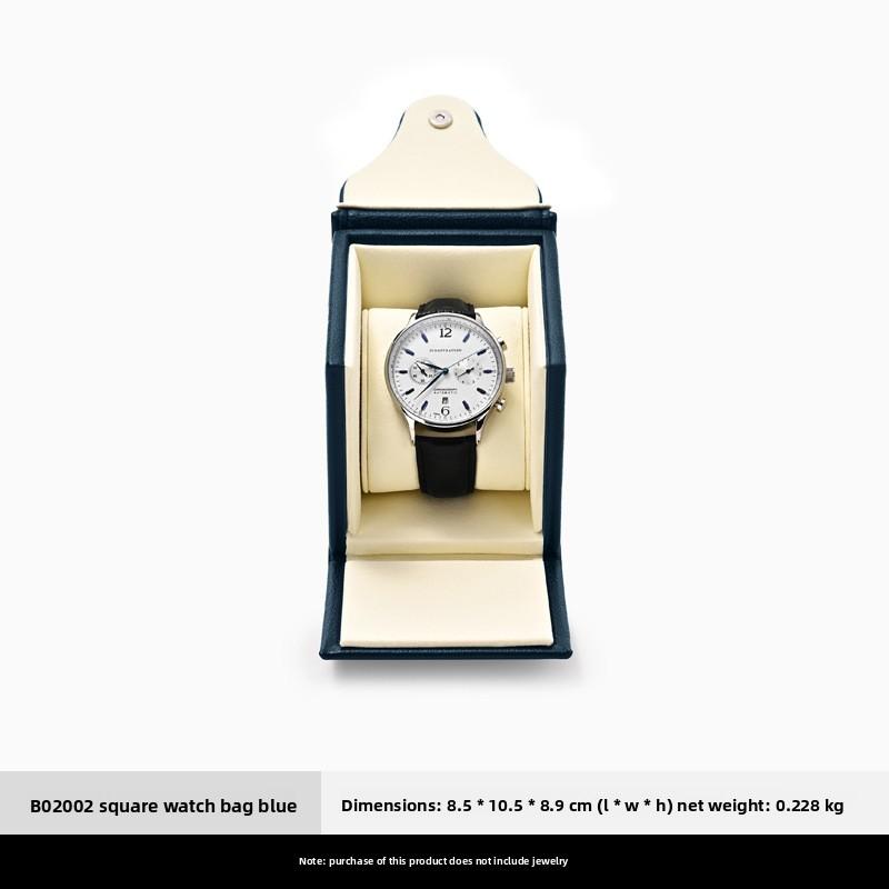 Premium Snap Button PU Leather Watch Box, Portable Travel Wristwatch Storage Case, Luxury Watch Gift Box
Premium Snap Button PU Leather Watch Box, Portable Travel Wristwatch Storage Case, Luxury Watch Gift Box