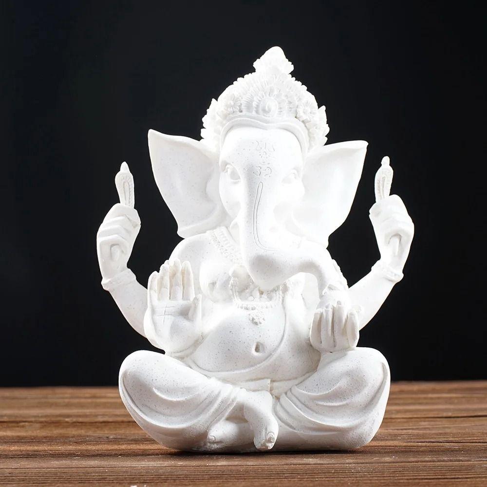 Sitting Meditation Sandstone Ganesha Elephant Figurine Buddha Elephant Statue Lawn білий
Sitting Meditation Sandstone Ganesha Elephant Figurine Buddha Elephant Statue Lawn білий