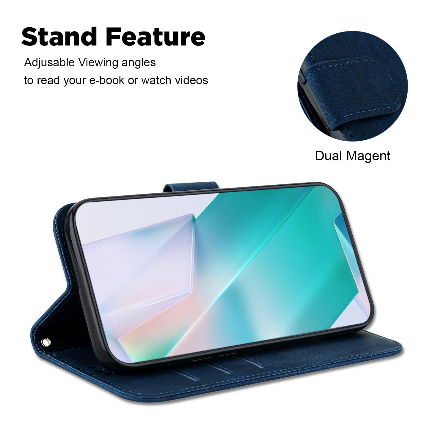 For Realme 12 5G/12x 5G Wallet Case Cute Tiger Pattern Leather Phone Stand Cover Dark Blue
For Realme 12 5G/12x 5G Wallet Case Cute Tiger Pattern Leather Phone Stand Cover Dark Blue