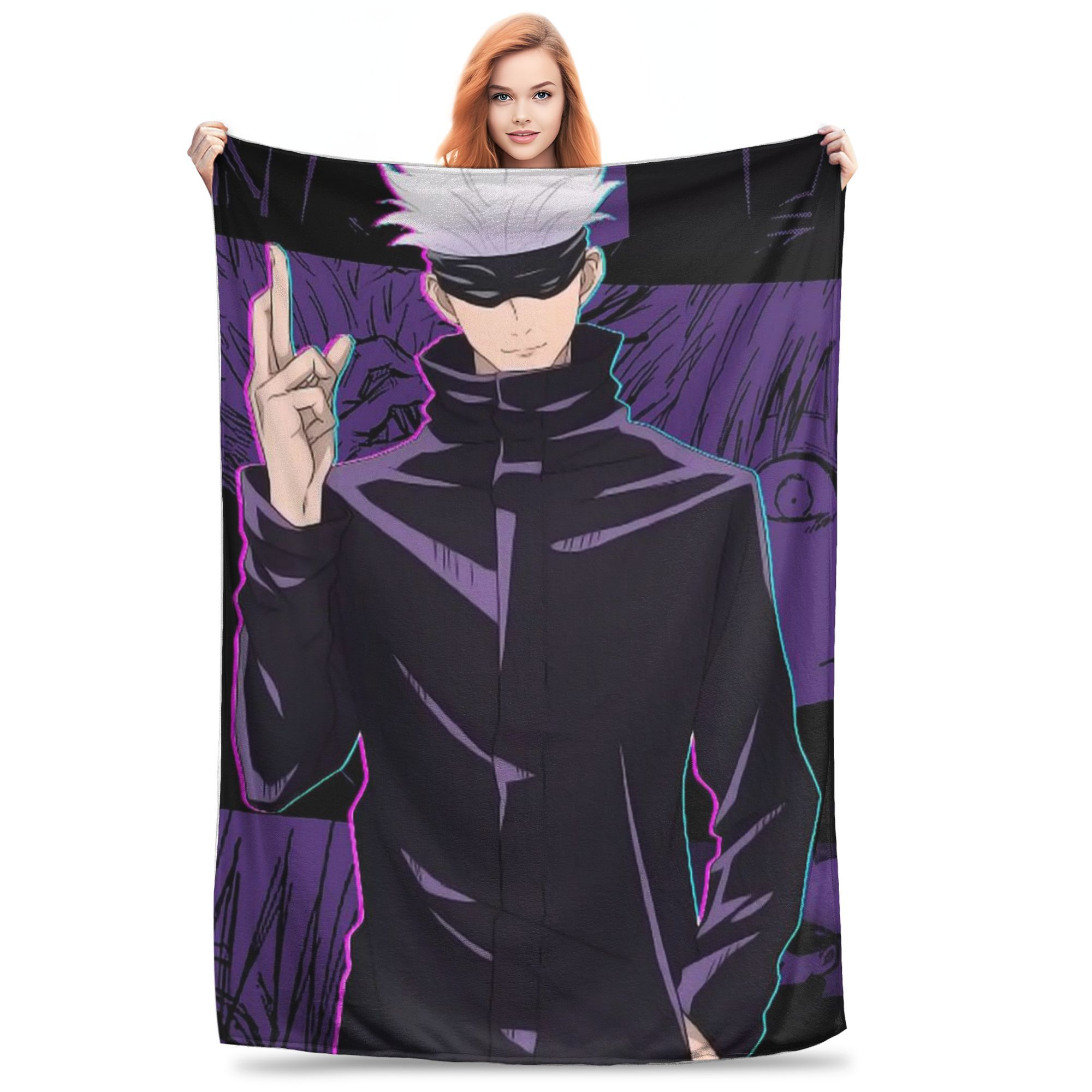 Flannel Throw Blanket Gojo Satoru Anime Jujutsu Kaisen Warm Plush Blankets Soft Bedding for Bed Living room Home Travel Couch 80x120cm
Flannel Throw Blanket Gojo Satoru Anime Jujutsu Kaisen Warm Plush Blankets Soft Bedding for Bed Living room Home Travel Couch 80x120cm